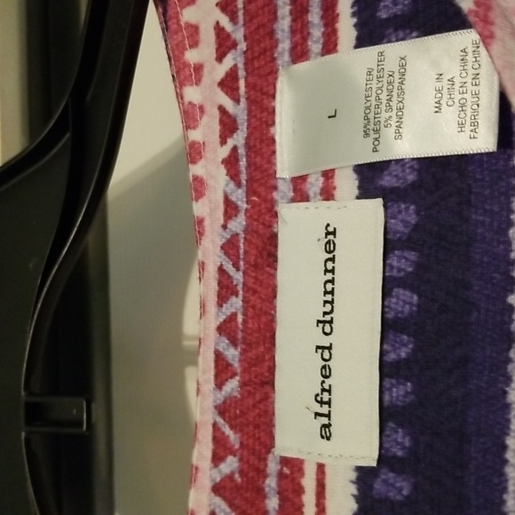 alfred dunner V neck top size L - Picture 2 of 6